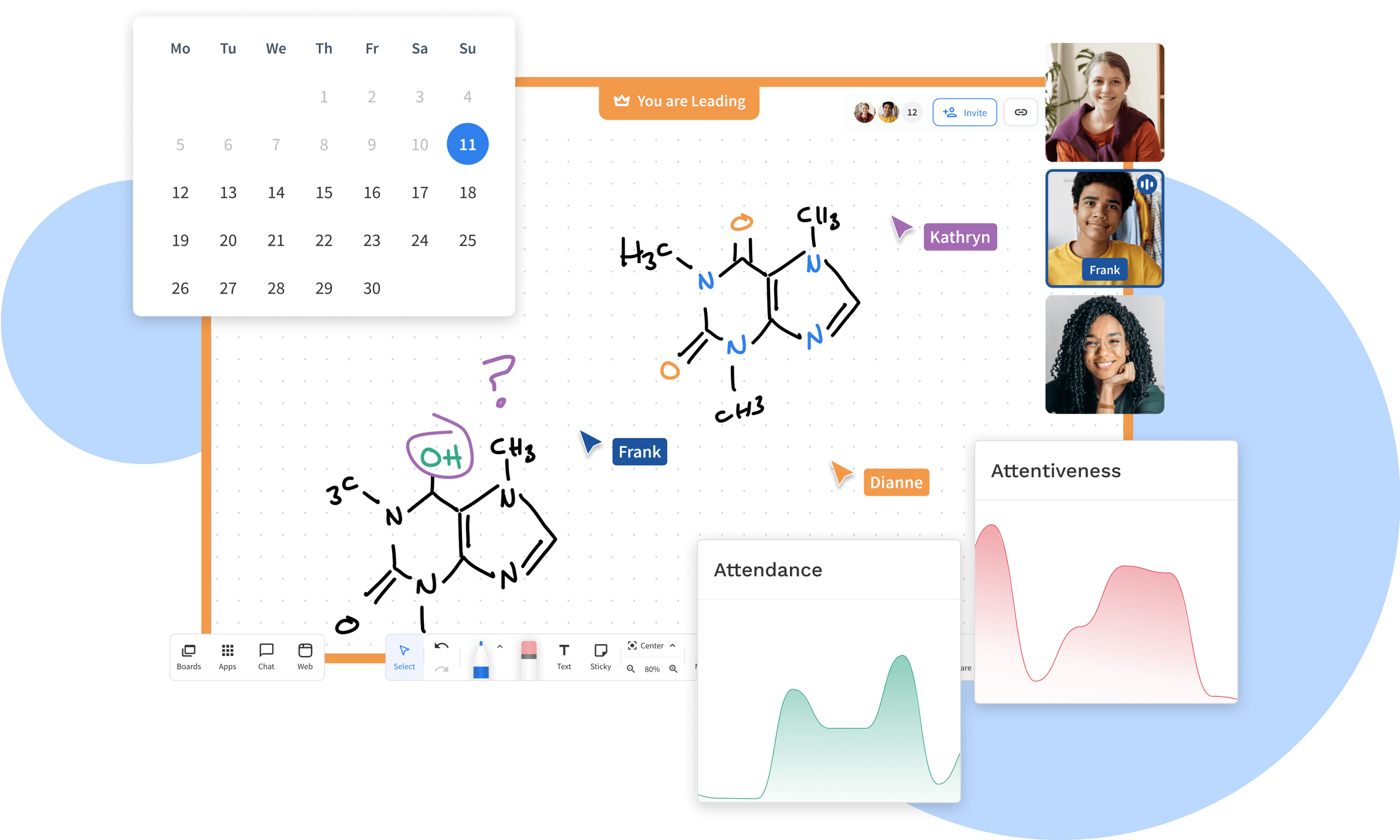 Tutoring management system pencil spaces